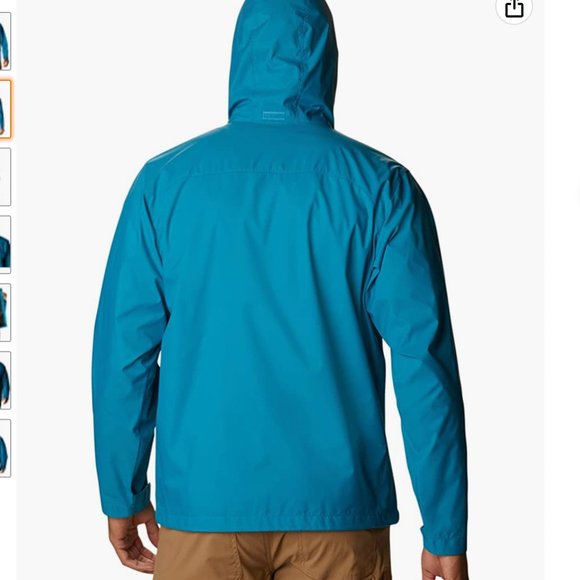 NWT Columbia Men's Glennaker Rain Jacket, deep marine XL - Picture 4 of 6